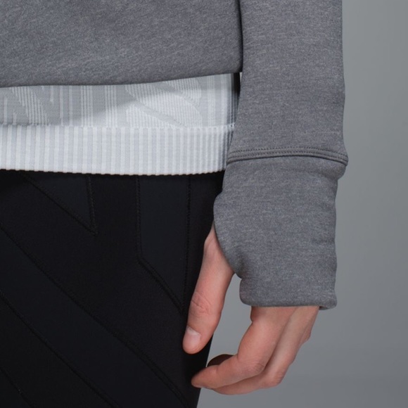 Lululemon Gray Jacket with a hoodie inside of zipper in case it rains on you - Picture 14 of 17